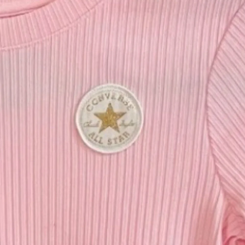Converse Kids Light Pink Ribbed Tee (age 10-12)